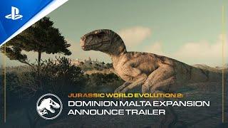 Jurassic World Evolution 2: Dodatek Dominion Malta – zwiastun zapowiadający |  Gry na PS5 i PS4
