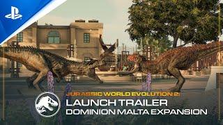 Jurassic World Evolution 2: Dodatek Dominion Malta – zwiastun premiery |  Gry na PS5 i PS4